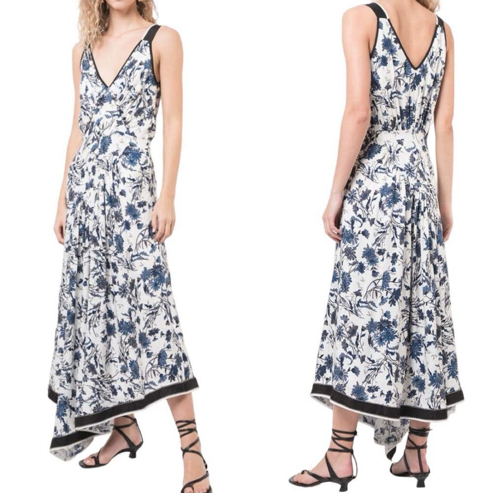 Derek Lam Floral silk dress. EUC